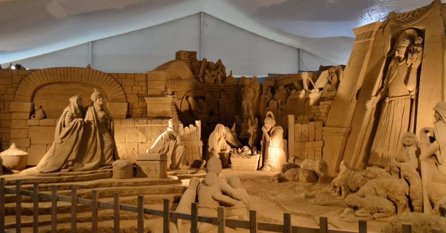 a due passi da Bibione presepe di Sabbia