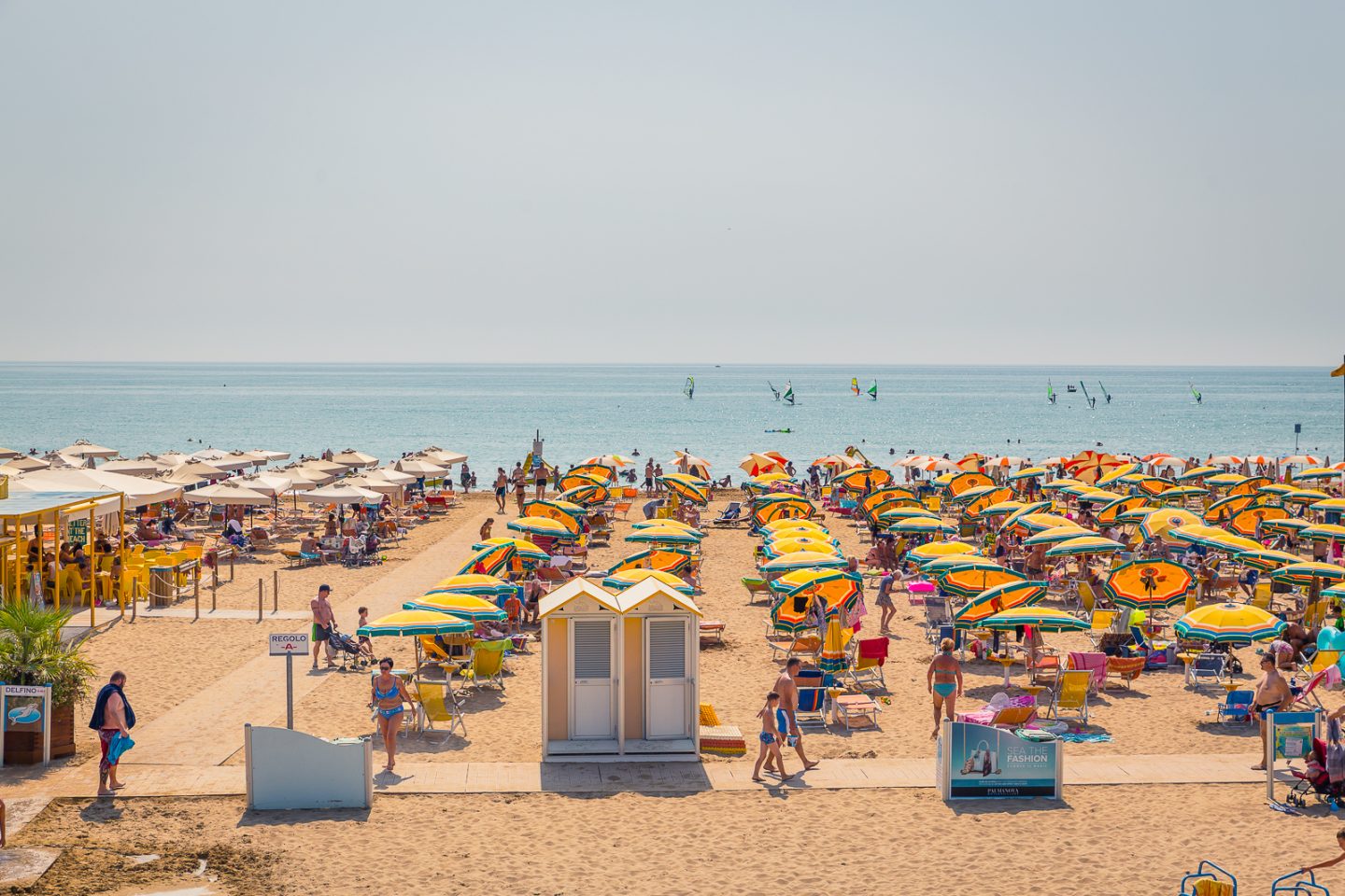 Der Strand von Bibione: Dienstleistungen, Komfort und sauberes Meer